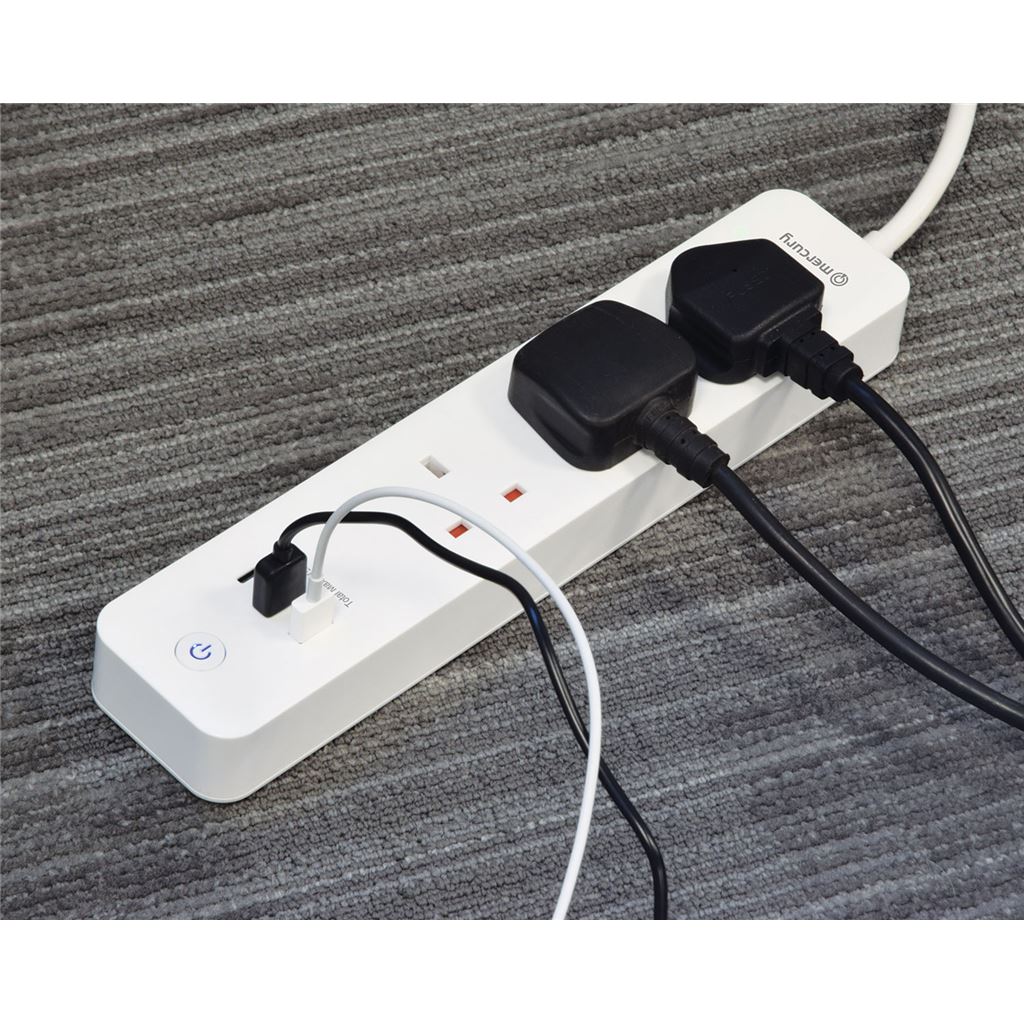 3-Gang WiFi Smart Power Strip with USB and Surge Protection - WF-E3