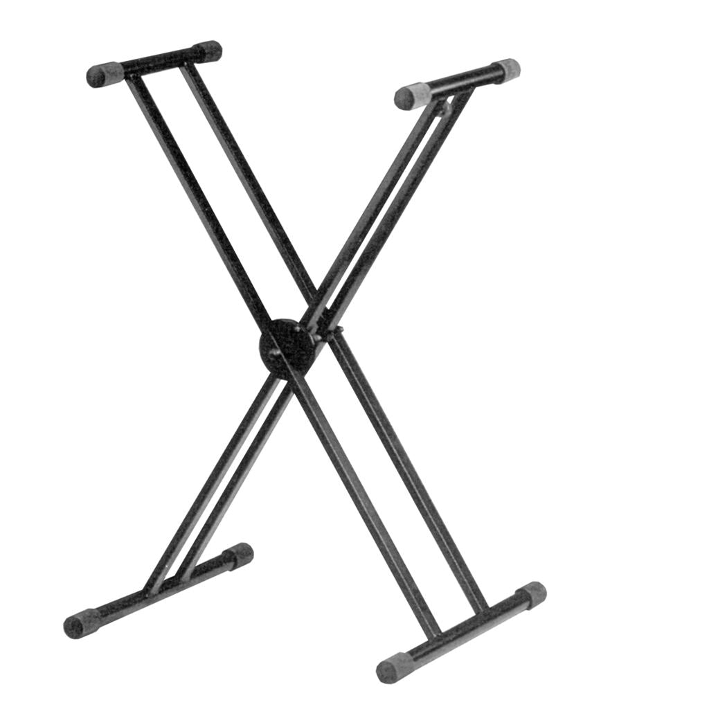 Height Adjustable Twin X Frame Keyboard Stand with Quick Release