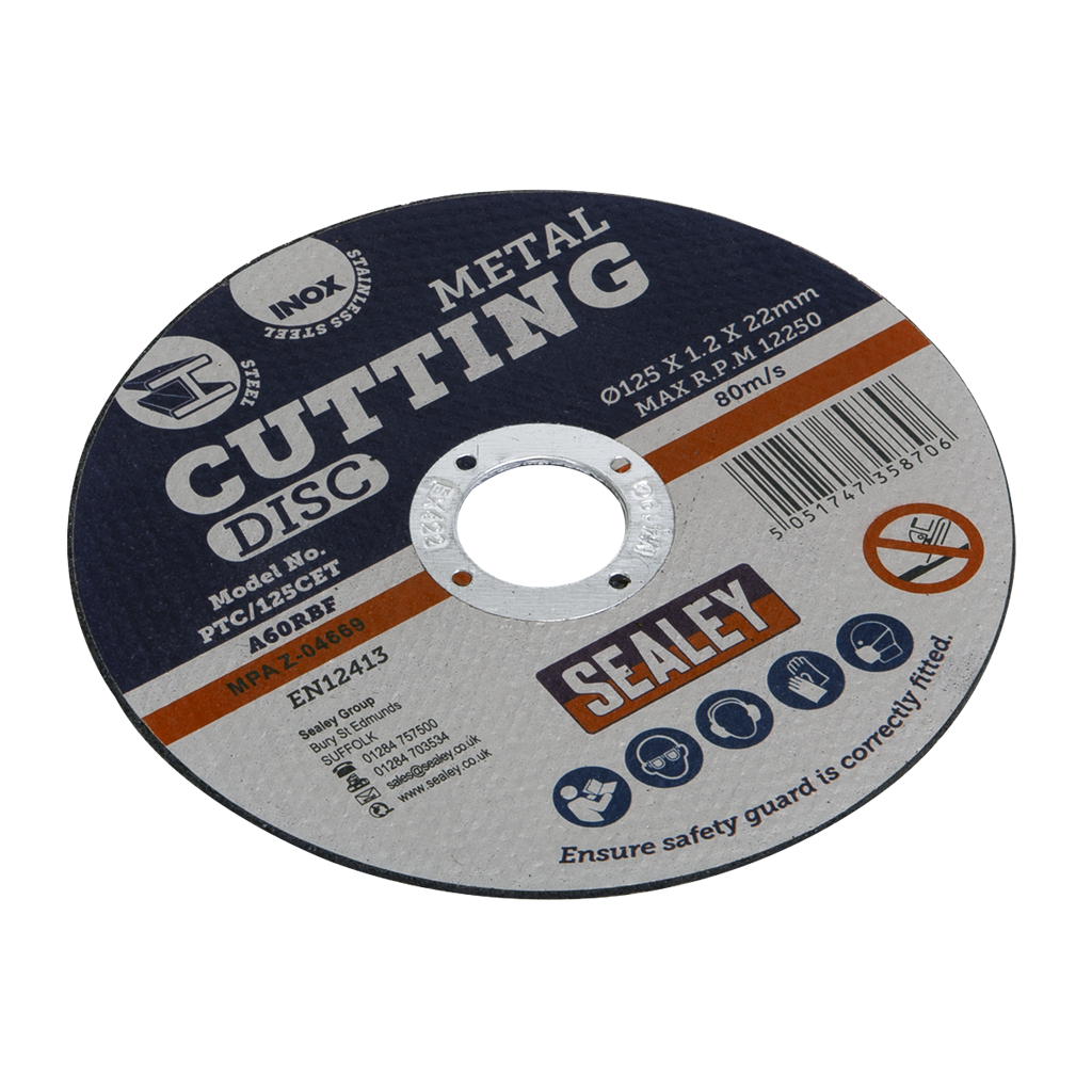 Cutting Disc &#216;125 x 1.2mm &#216;22mm Bore