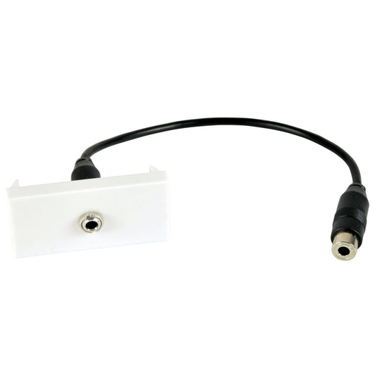 Wall Plate Module - 3.5mm Stereo Jack to Female Tail - Fly-lead