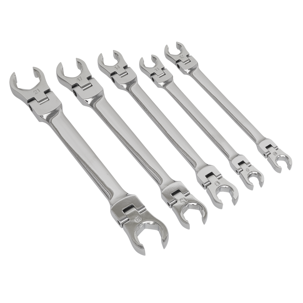 Flexi-Head Flare Nut Spanner Set 5pc