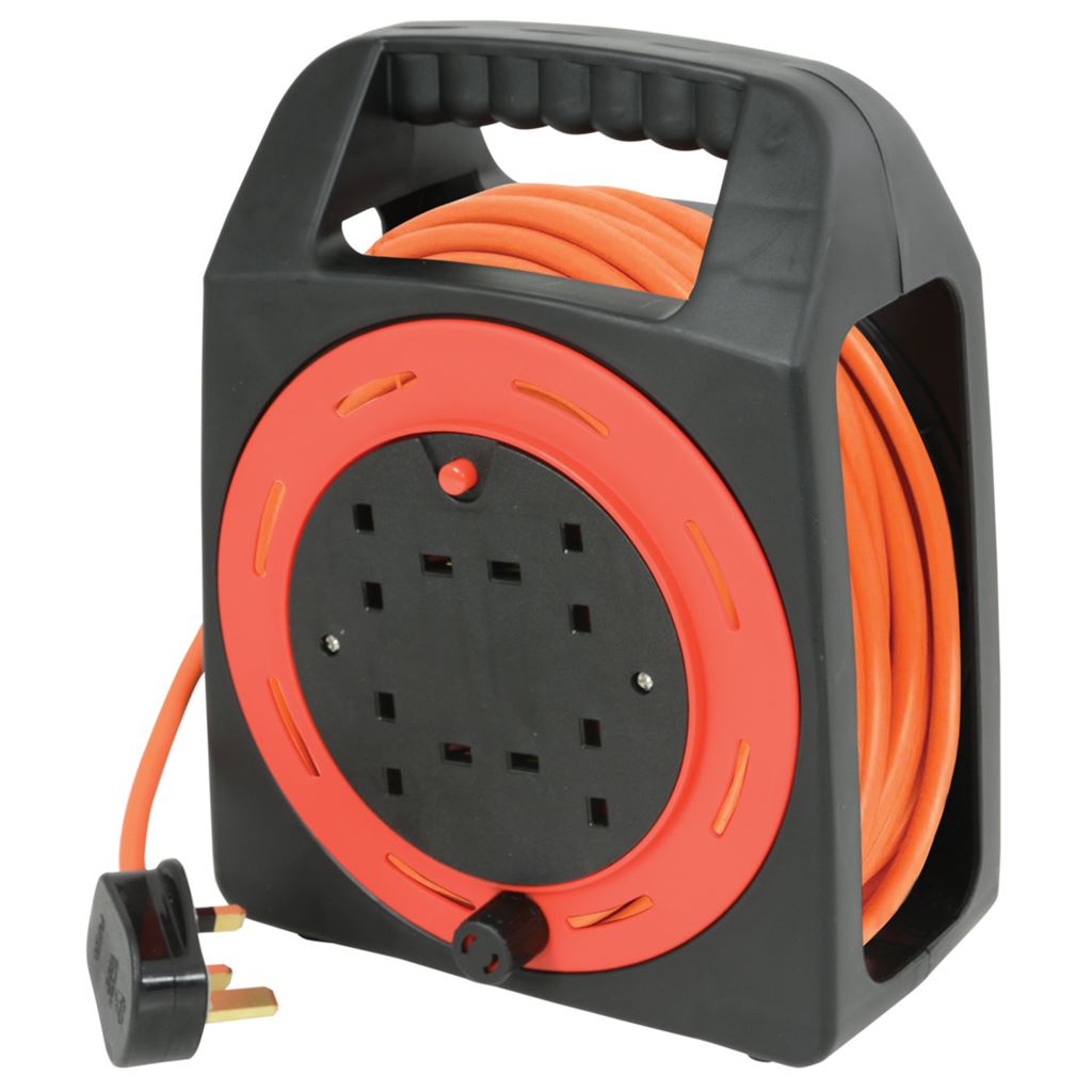 4-Gang 15m Extension Reel with Thermal Cut Out - Cut-Out
