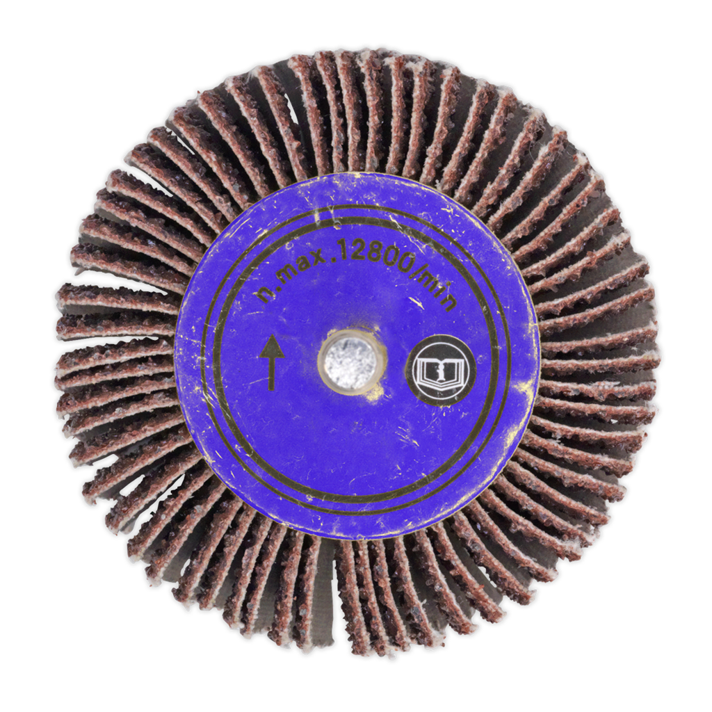 Flap Wheel &#216;50 x 25mm 80Grit 6mm Shaft