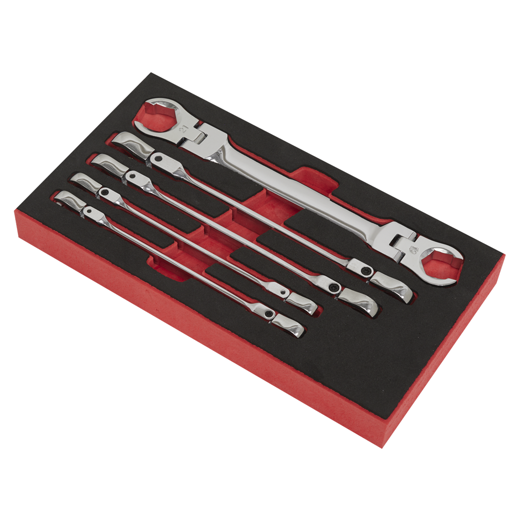 Flexi-Head Flare Nut Spanner Set 5pc
