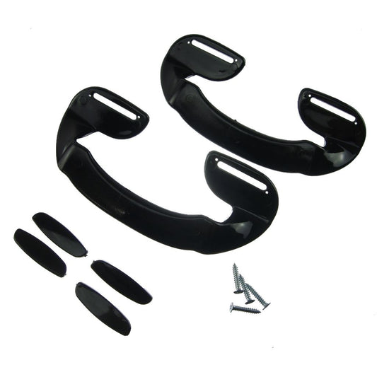 2 X Universal Black Plastic Fridge Freezer Door Grab Handle