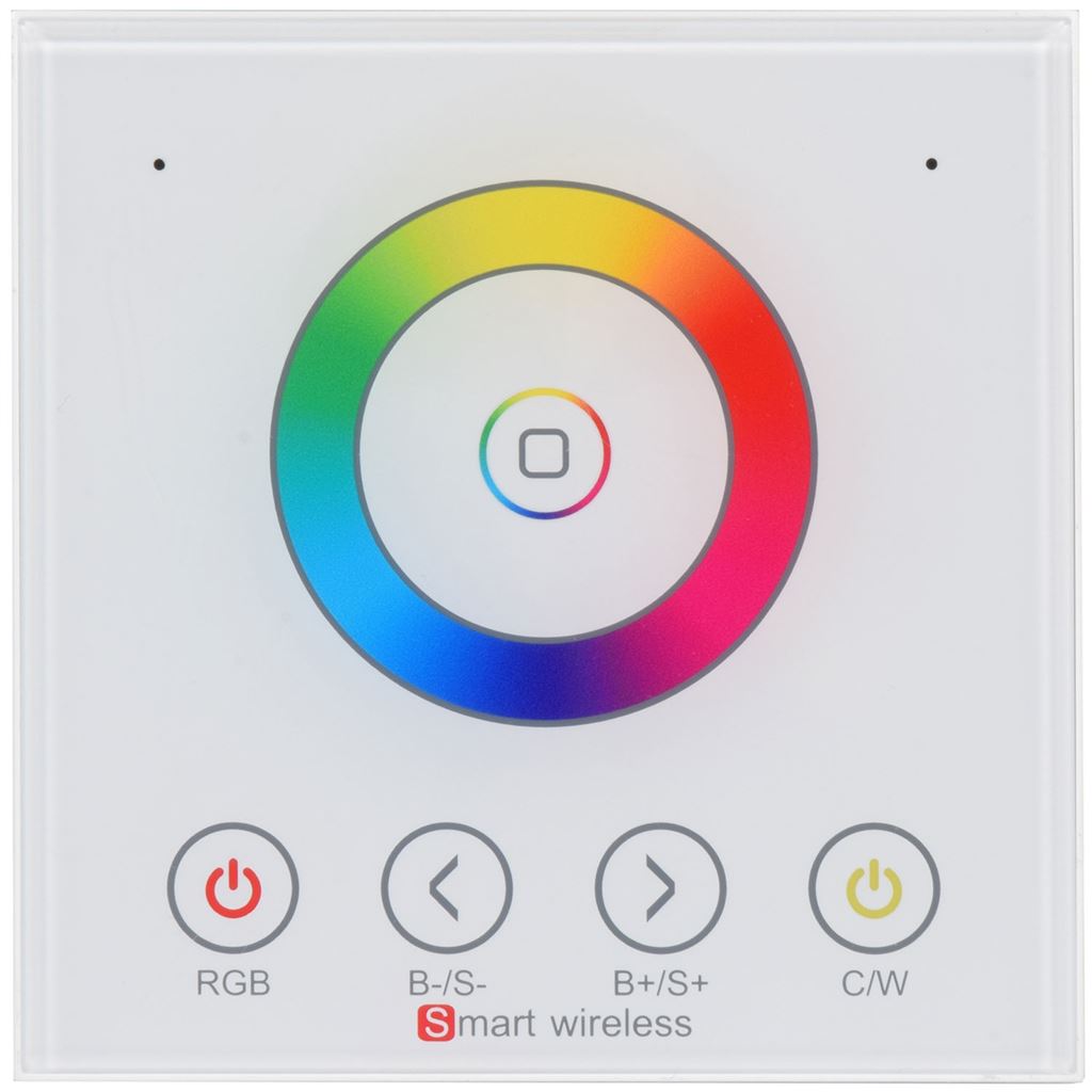 RGBW WiFi Controller with Wall Plate - Touch