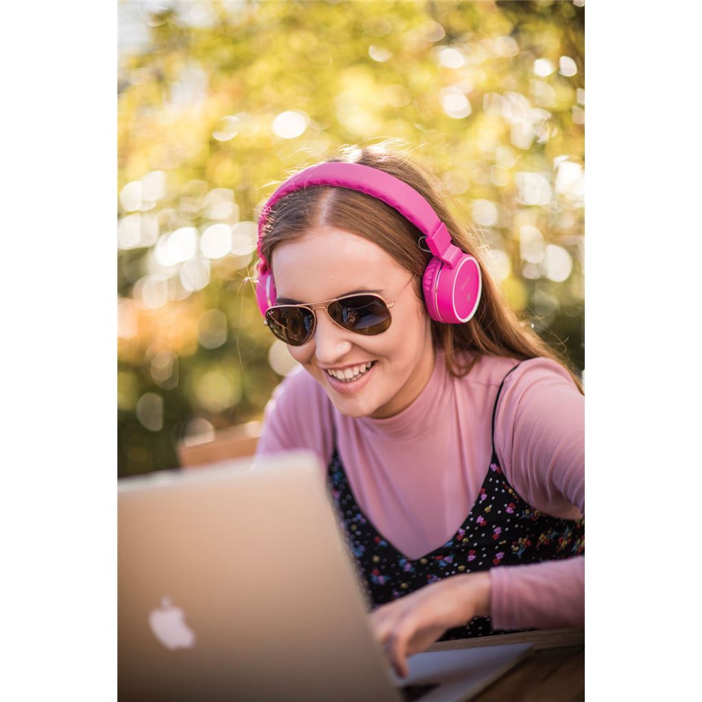 Wireless Bluetooth Headphones - Pink - PBH10-PNK