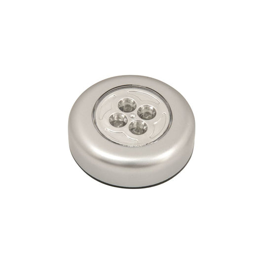 4 LED Round Push Light - Push-on - PL001