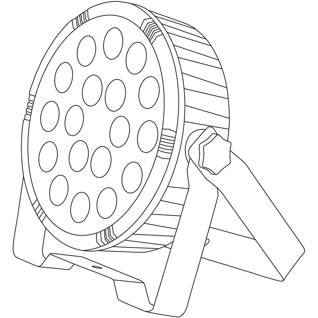 PAR100 High Power 3-in-1 LED Plastic PAR Can