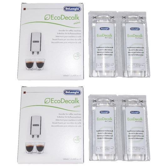 Delonghi entkalker descaler for coffee machines 4 x 100ML bottles Decalk