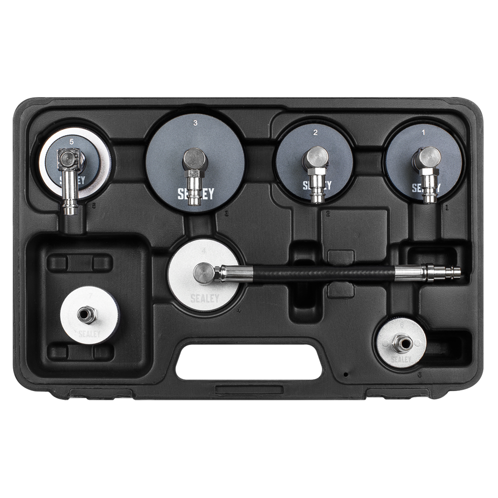 7pc Brake & Clutch Pressure Bleeder Cap Set