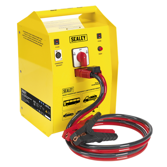 PowerStart Emergency Heavy-Duty Jump Starter 1000hp Start 12/24V