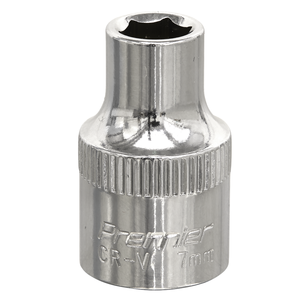 WallDrive&#174; Socket 7mm 3/8"Sq Drive Fully Polished