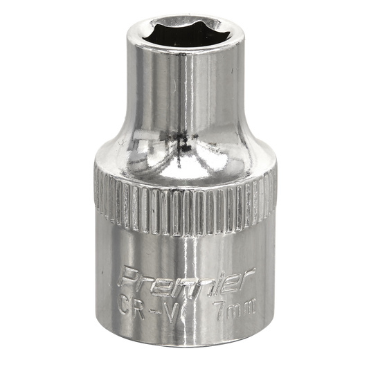 WallDrive&#174; Socket 7mm 3/8"Sq Drive Fully Polished