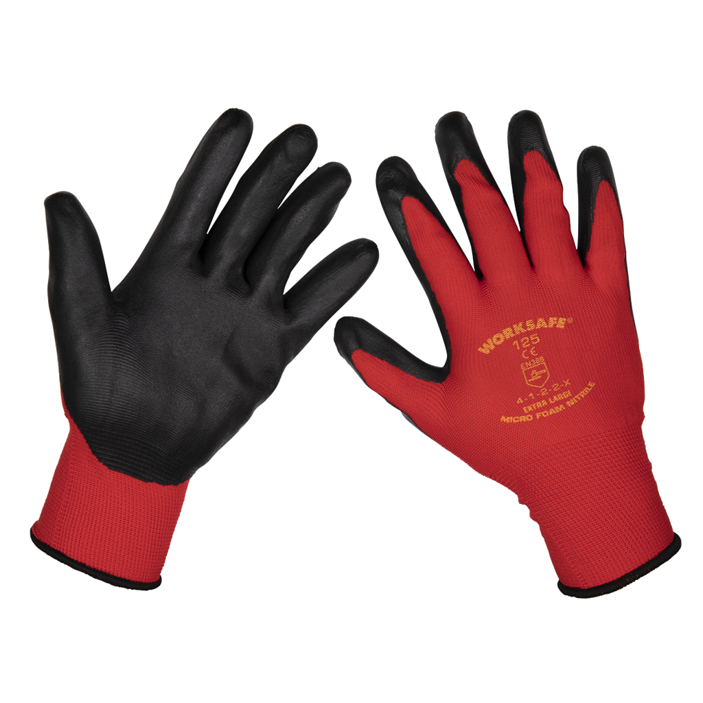 Flexi Grip Nitrile Palm Gloves (X-Large) - Pack of 6 Pairs