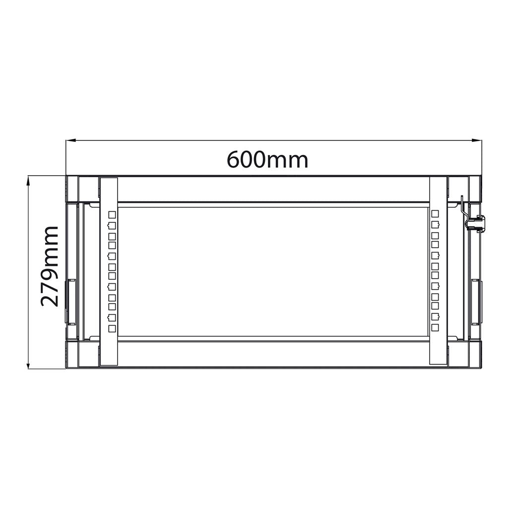 19" Rack Cabinets - 4U x 600mm Deep - RC4U600