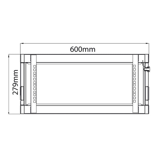 19" Rack Cabinets - 4U x 600mm Deep - RC4U600