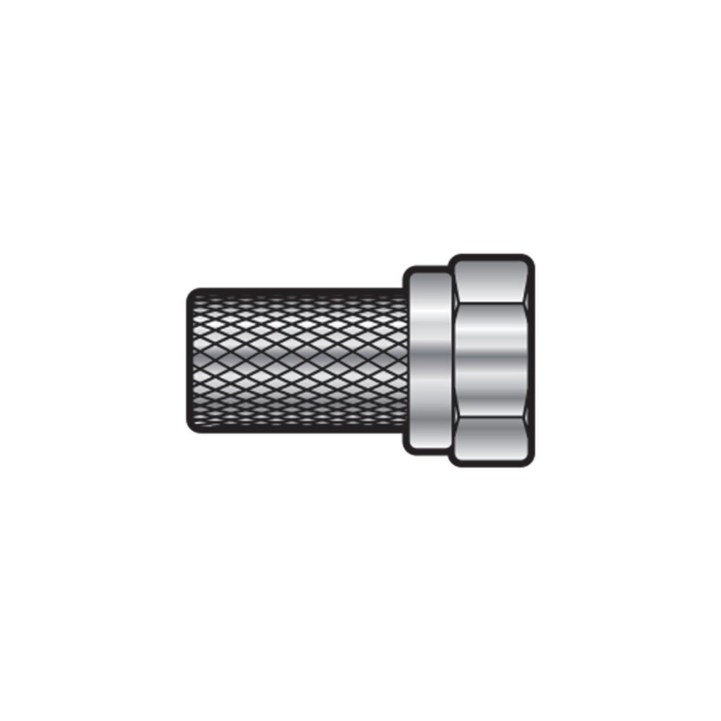 F-Type Connector RG6 and 100 - Twist-on - STV19F for cable, bulk pack