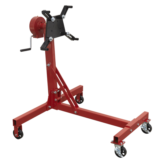 Folding 360&#186; Rotating Engine Stand with Geared Handle Drive 450kg Capacity
