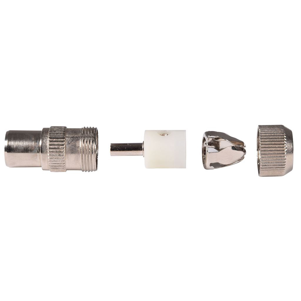 Precision Coaxial Socket - Nickel Plated Brass - bulk