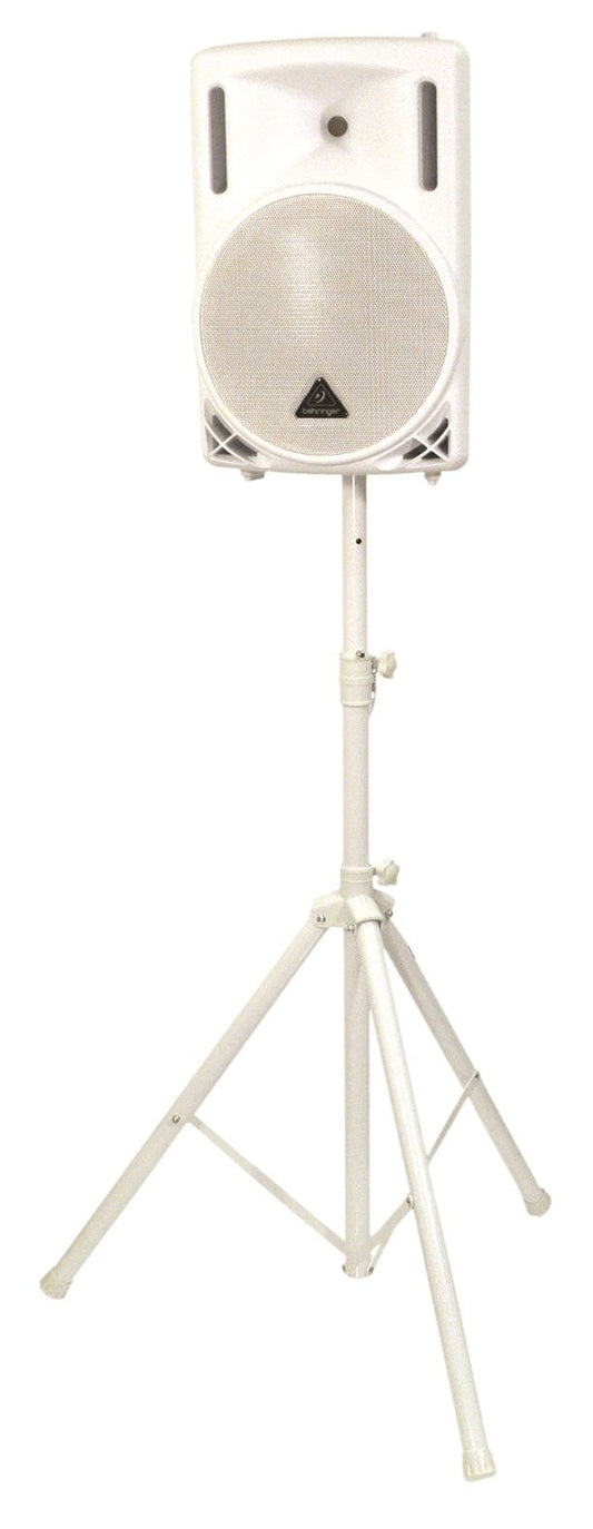 2 x White Speaker Stand and Carry Bag Kit