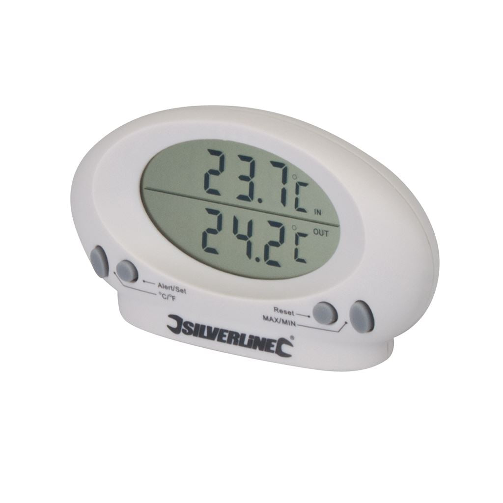 Silverline Indoor/Outdoor Thermometer - -50&#176;C to +70&#176;C