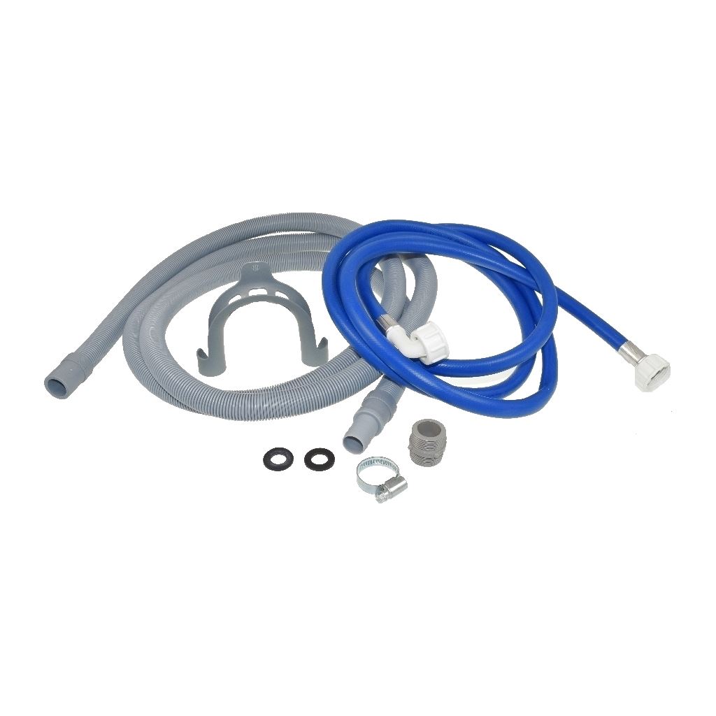 Universal Washing Machine Dishwasher Outlet Drain Hose and Cold Fill Hose Extension Kit