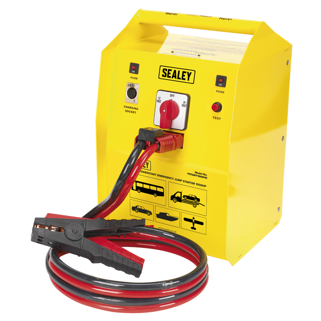 PowerStart Emergency Heavy-Duty Jump Starter 1000hp Start 12/24V