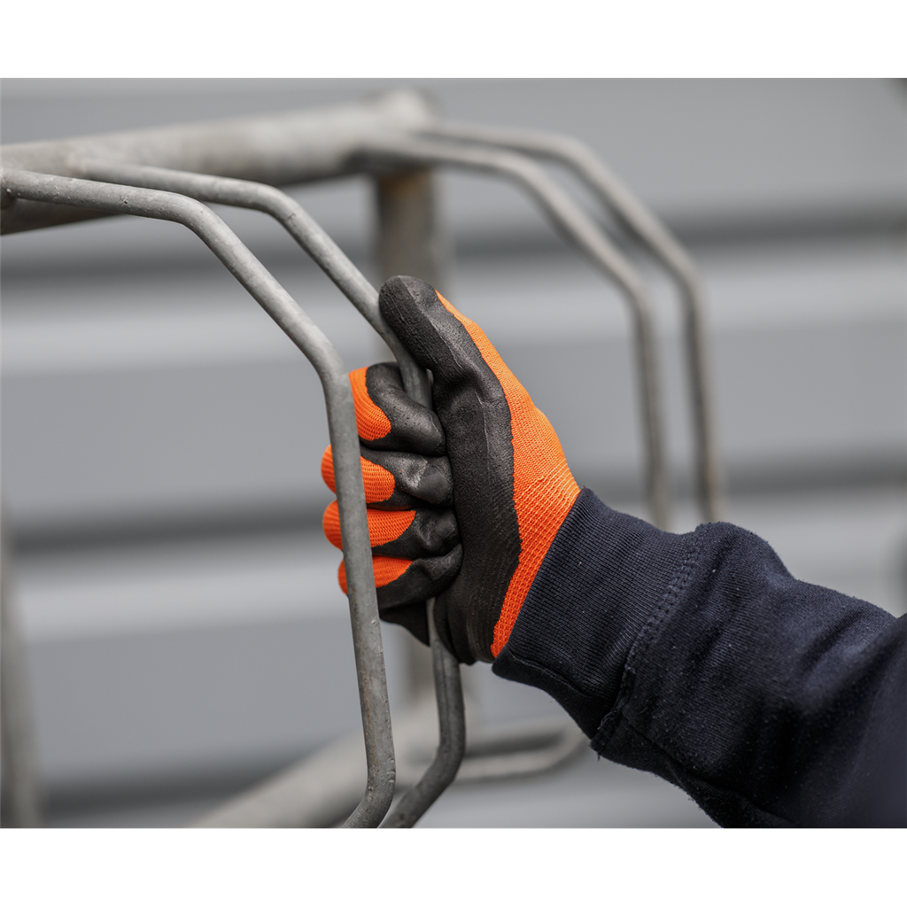 Foam Latex Gloves (Large) - Pair