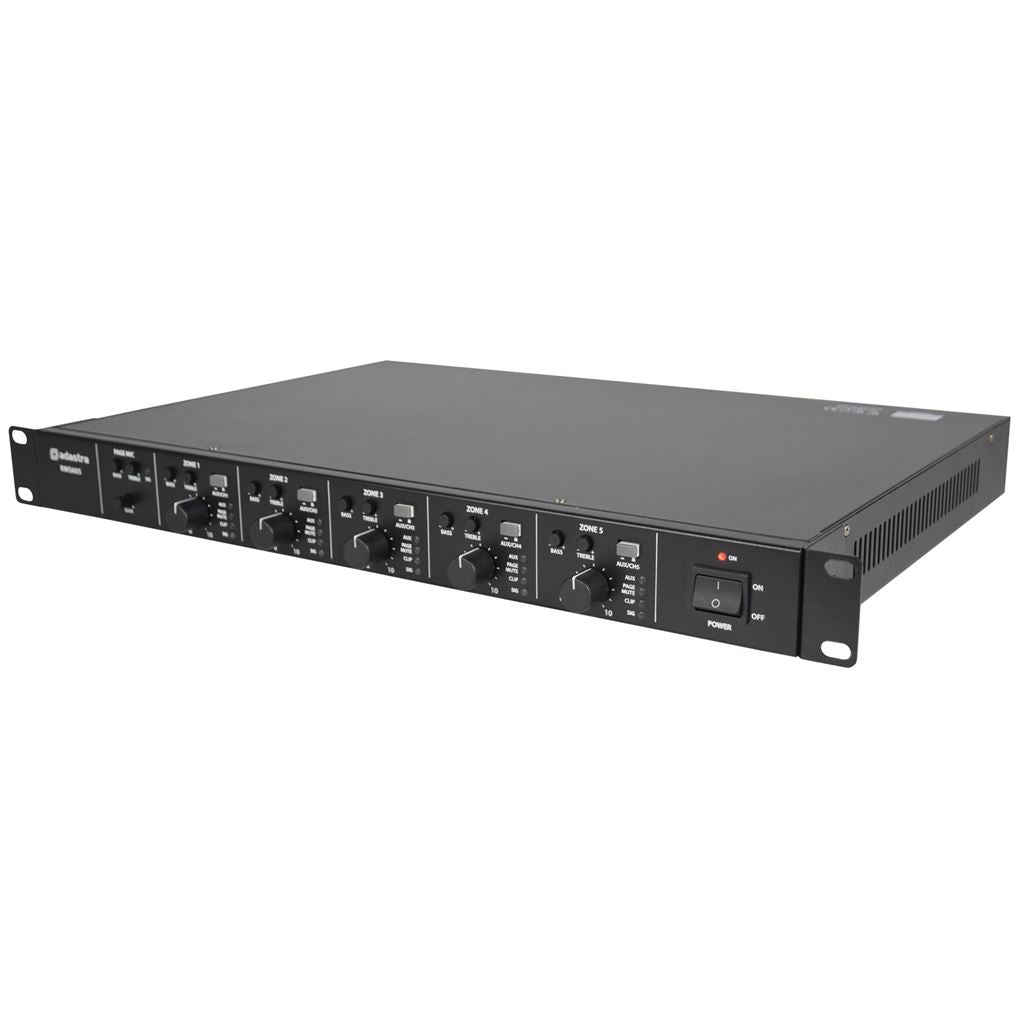 RMS-series Multi Zone 100V Amplifiers - RMS605 5 x 60W