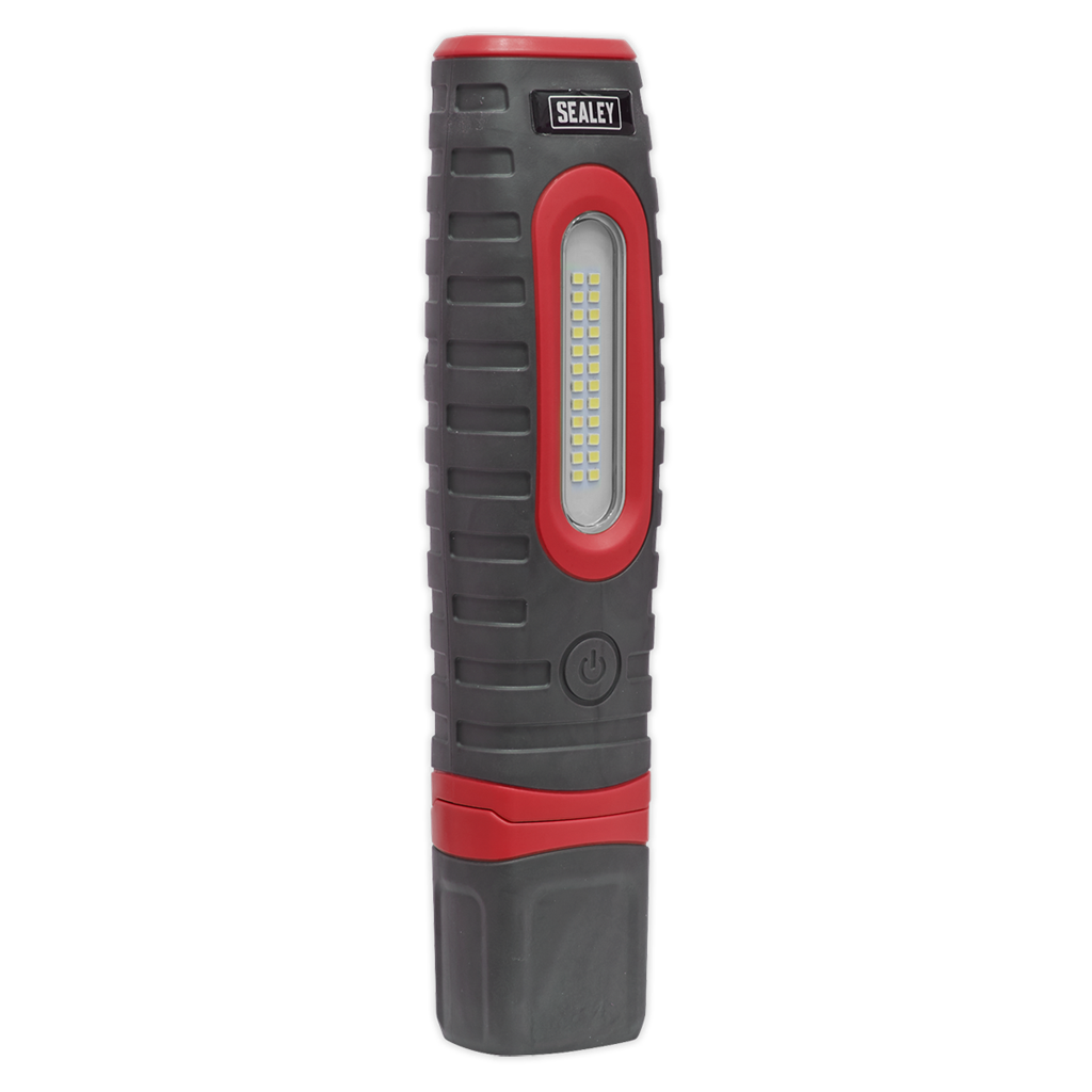 Rechargeable 360&#176; Inspection Light 24 SMD & 3W SMD LED Red 2 x Lithium-ion