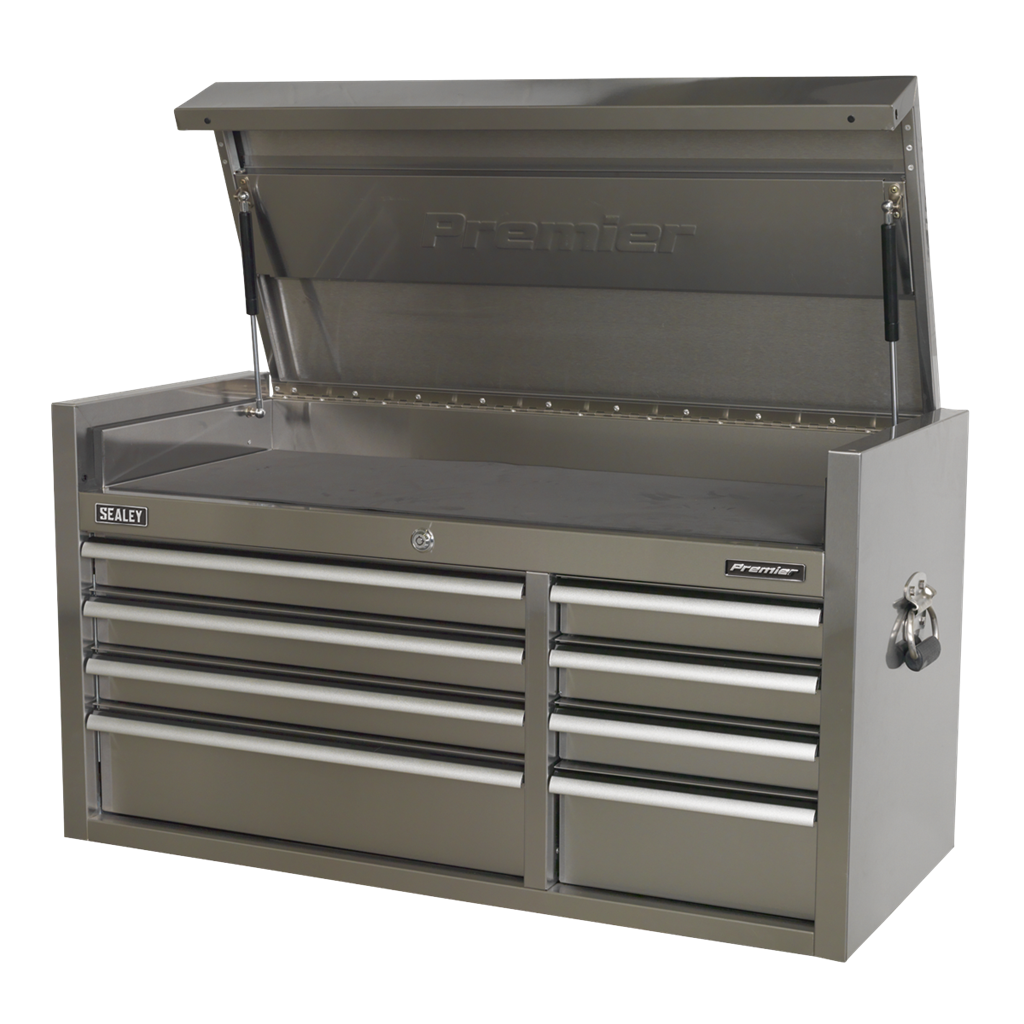 Topchest 8 Drawer 1055mm Stainless Steel Heavy-Duty