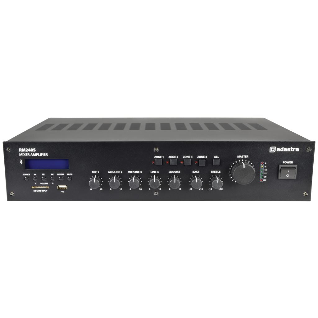 RM series 5-channel 100V mixer amplifier - RM240S Mixer-Amplifier