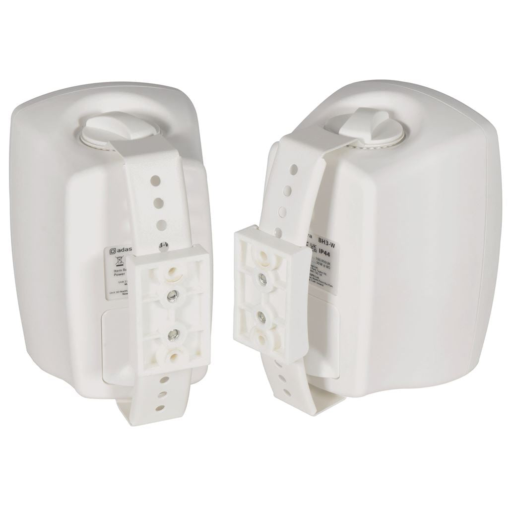 BH Series Indoor / Outdoor Background Speakers - Supplied in Pairs - BH3 Indoor/Outdoor white - BH3-W