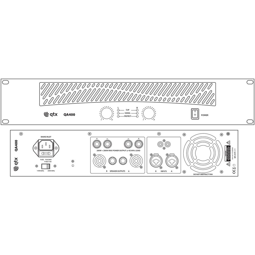 QA Series Power Amplifiers - QA400