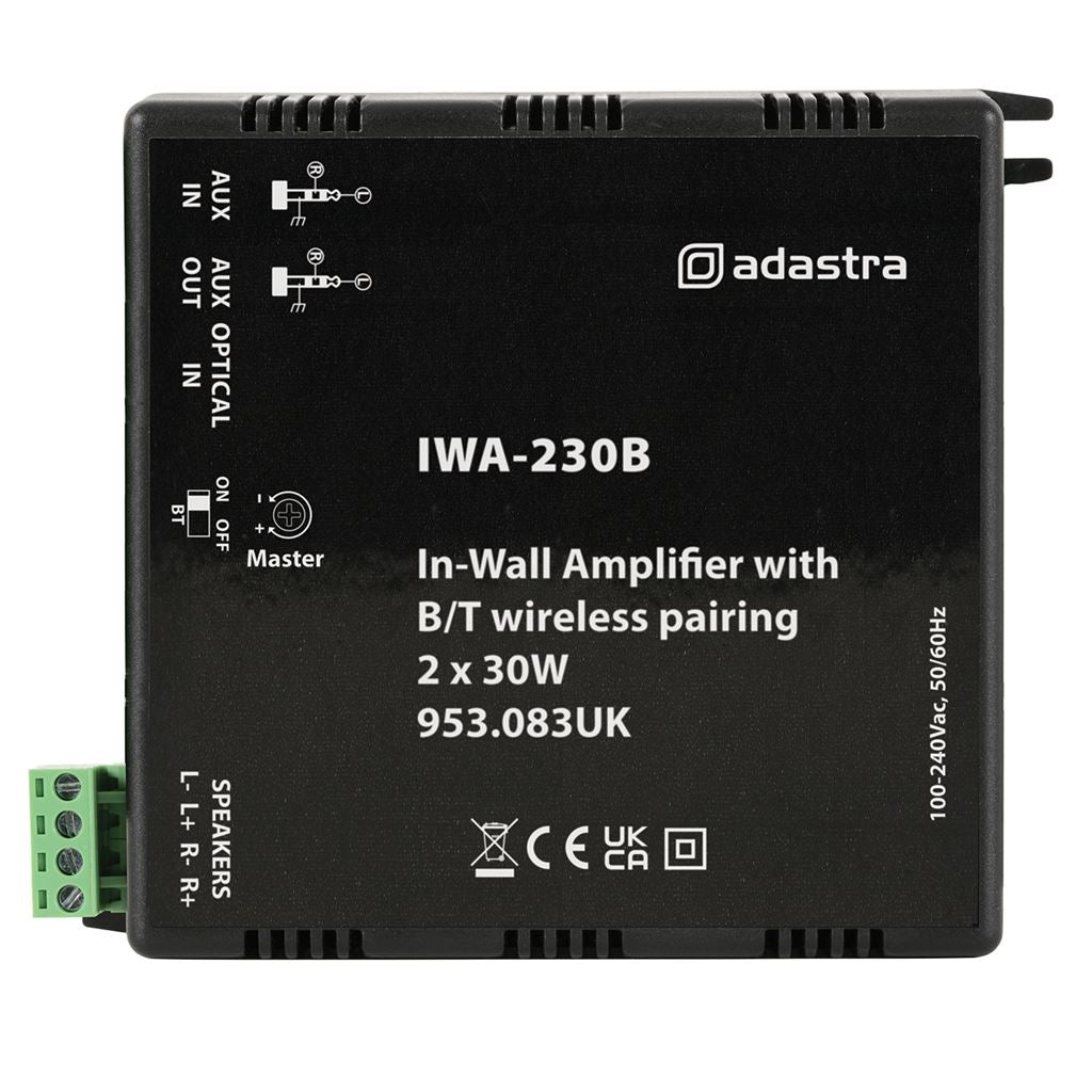 IWA In-Wall Amplifiers with Bluetooth - IWA230B 2 x 30W