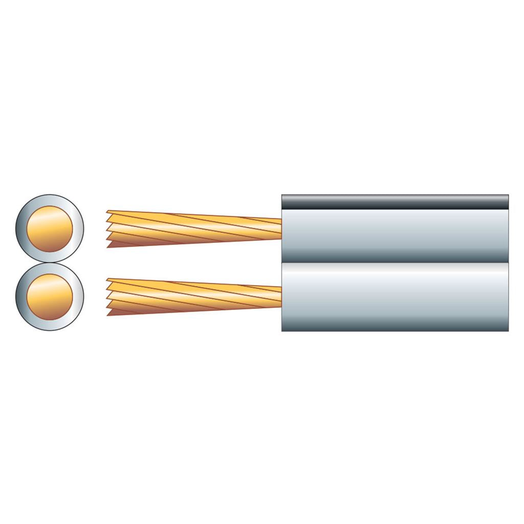 Standard Figure 8 Speaker Cable - Cable, 2 x (26 x 0.18mm&#216;)