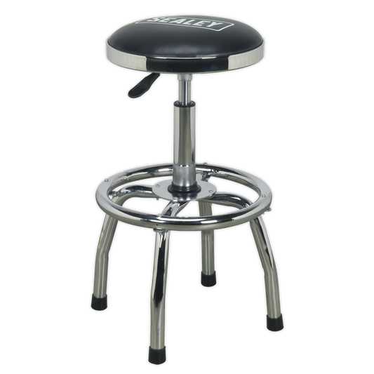 Workshop Stool Heavy-Duty Pneumatic with Adjustable Height Swivel Seat