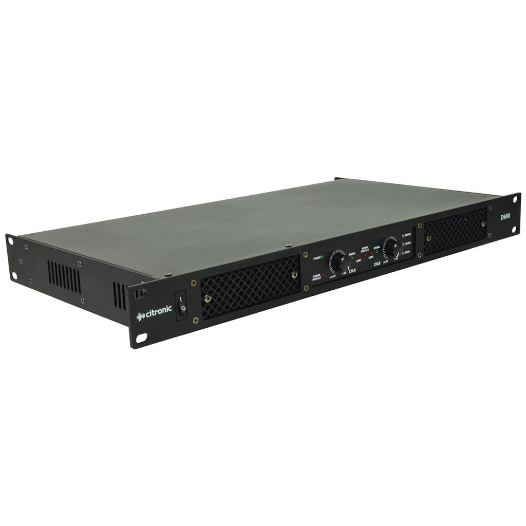 D-Series Class-D Power Amplifiers - D600 2 x 300Wrms