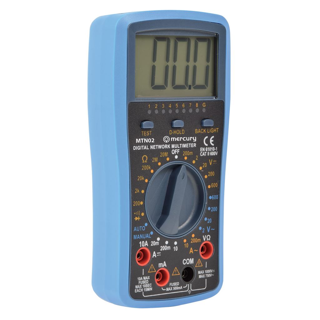 Professional Digital Multimeter with Network and USB Cable Tester - MTN02