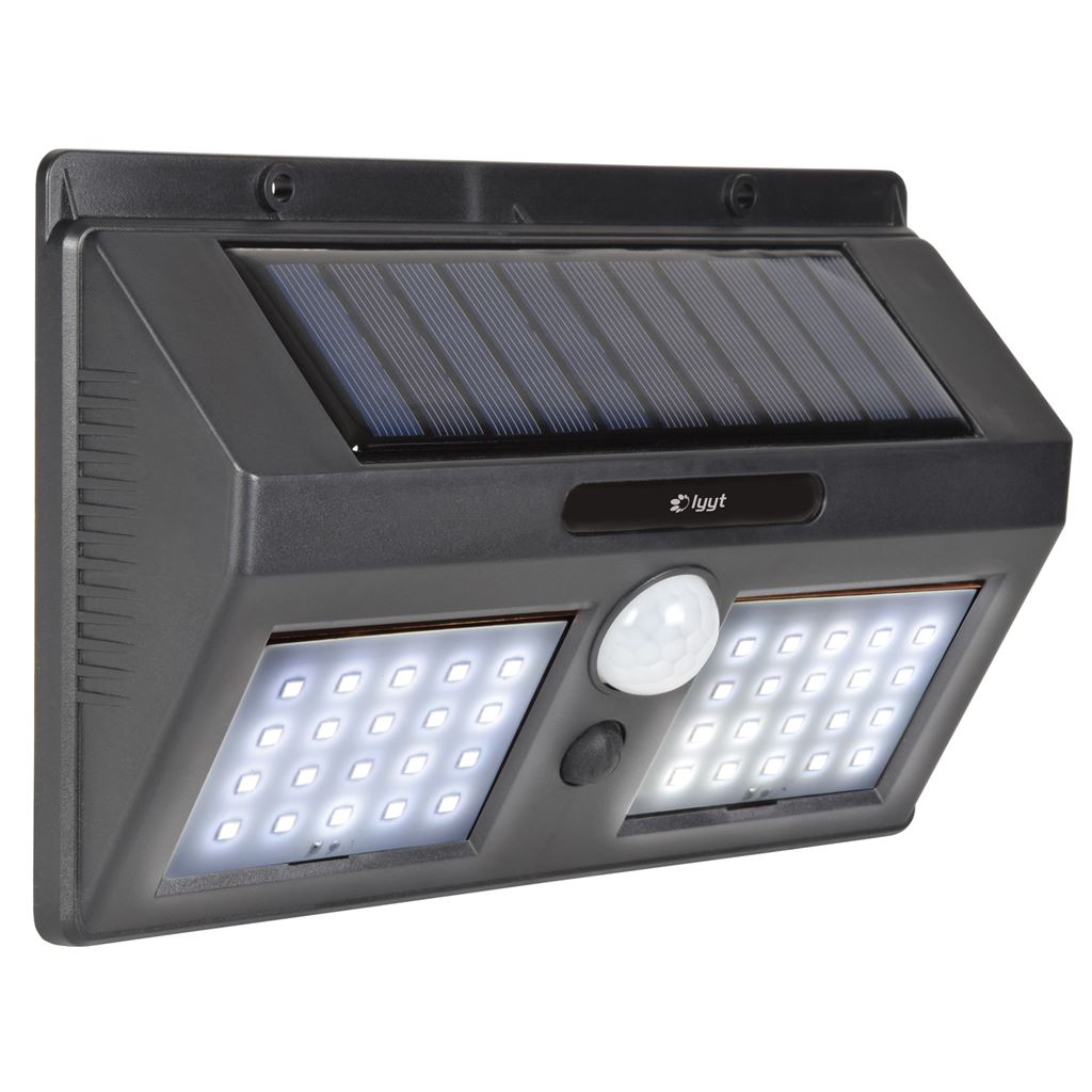 40 LED Solar Outdoor Garden Wall Fence Light with Motion Sensor - 40LED Security - 40LED-SSL