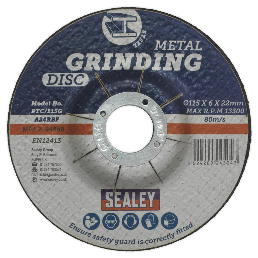 Grinding Disc &#216;115 x 6mm &#216;22mm Bore