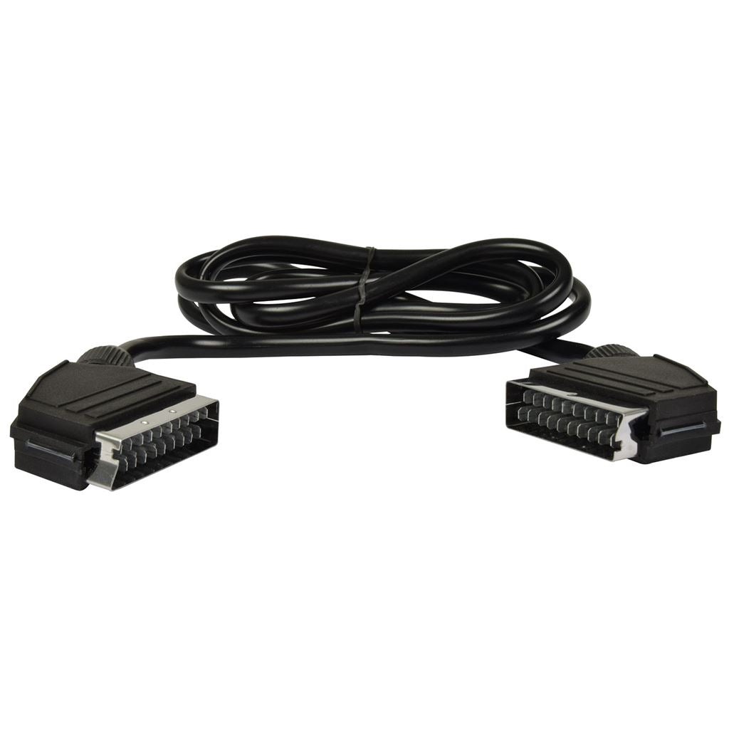 Scart Lead Male to Male 1.5m Black - plug plug