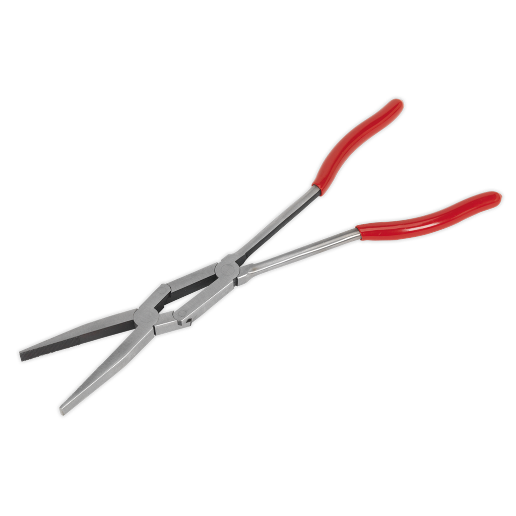 Flat Nose Pliers Double Joint Long Reach 335mm