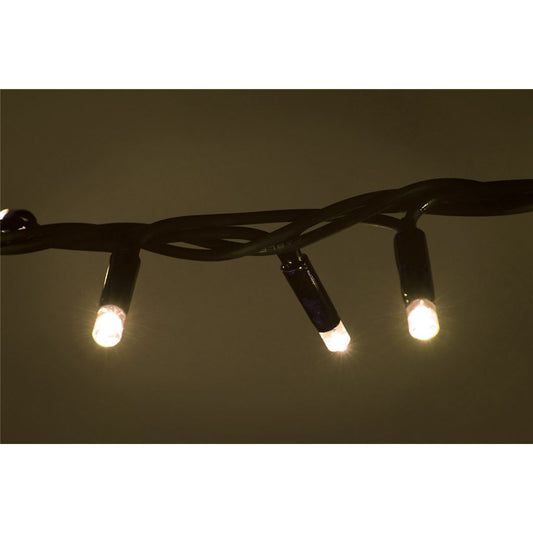 Heavy Duty Compact Connectable Outdoor Garland LED String Lights - 180 WW - 180-COMP-WW