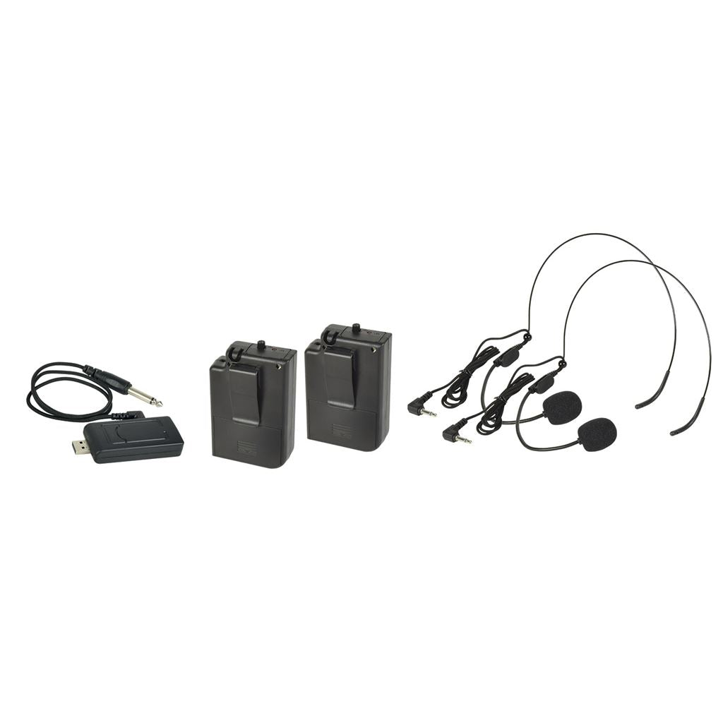 U-MIC USB Dual Neckband UHF Wireless System - 863.2+864.8MHz - U-MIC-863.2+864.8-N