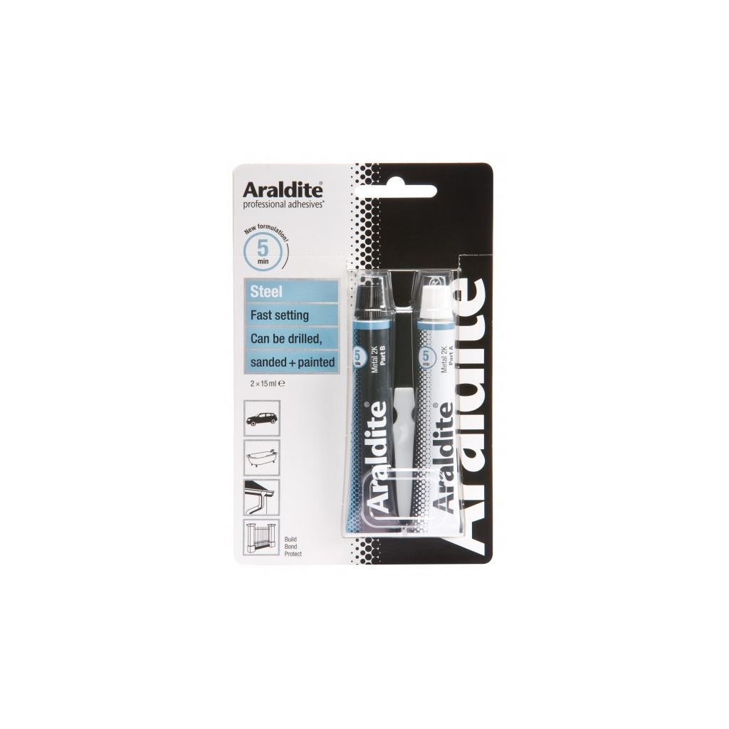 Araldite Steel - 2 x 15ml Tubes