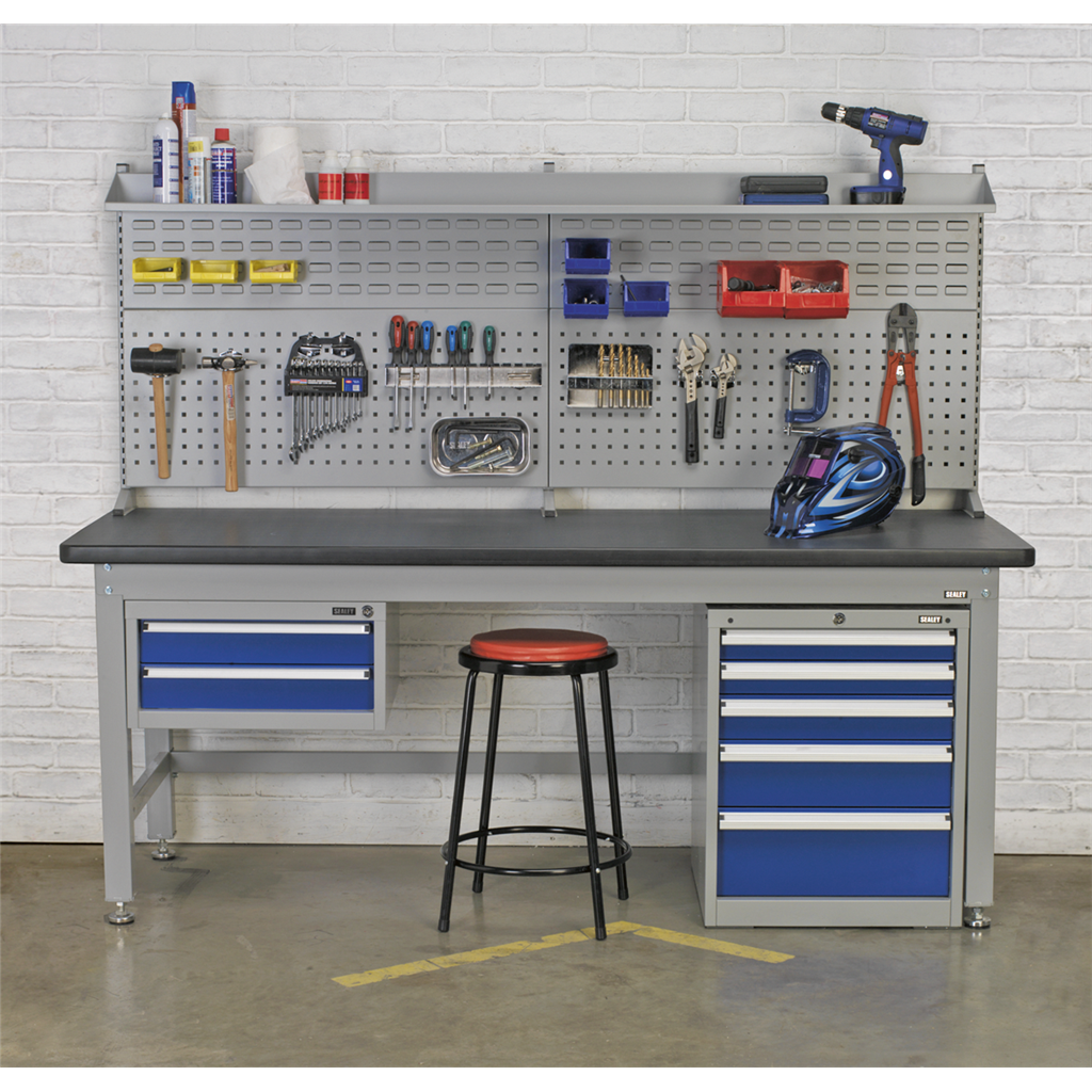 Workbench Steel Industrial 2.1m