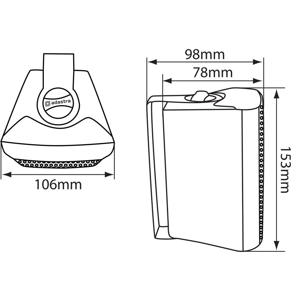 BC Series Stereo Background Speakers - BC3B 3inch Black Pair - BC3-B