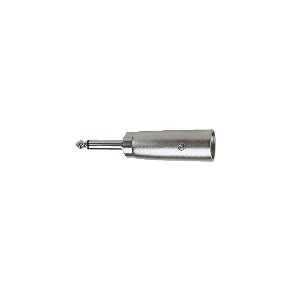 3 Pin XLR Male to 6.35 mm Mono Plug Adaptor